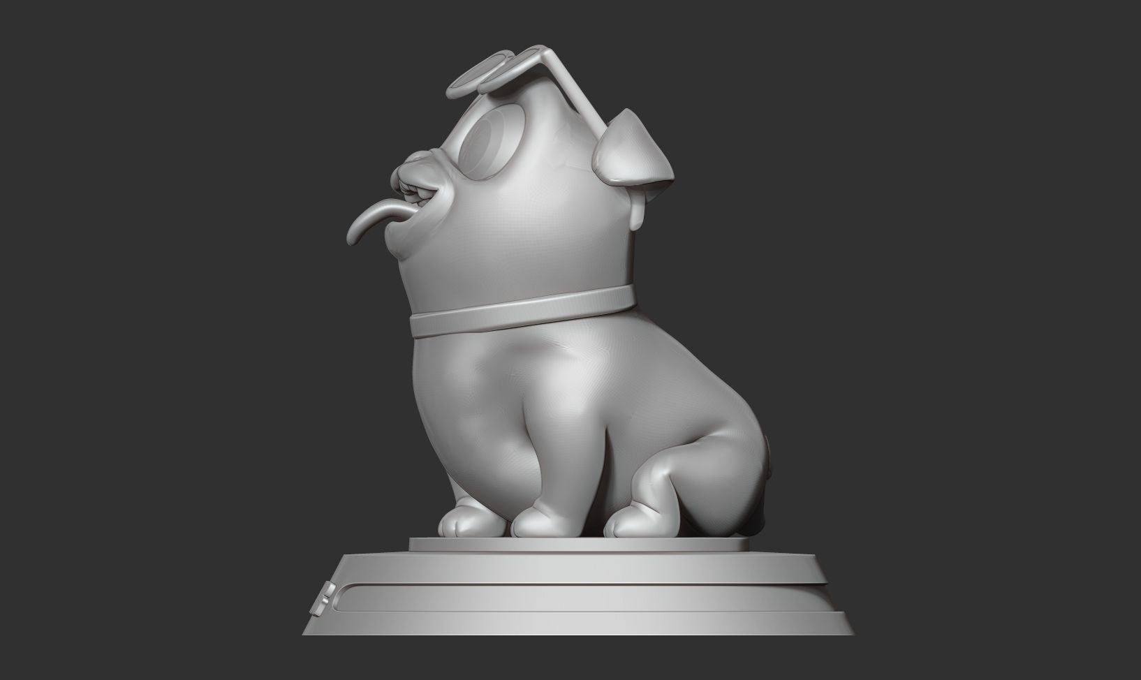 Play dog 3D print model_10