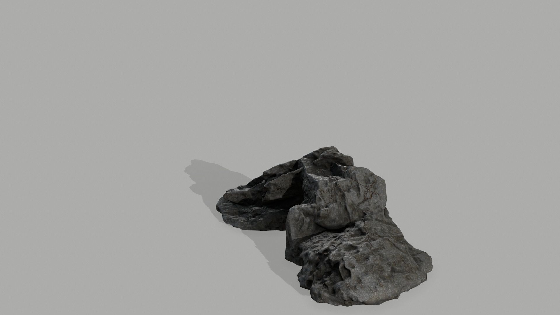 Rock set Low-poly 3D model_19