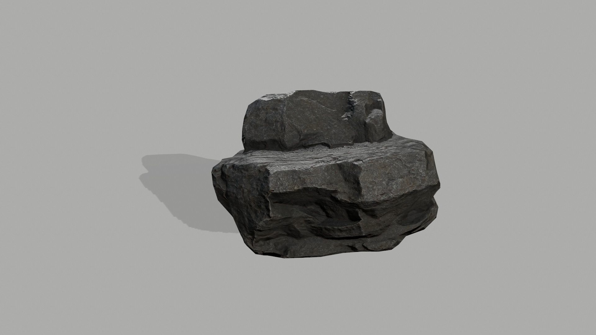 Rock set Low-poly 3D model_16