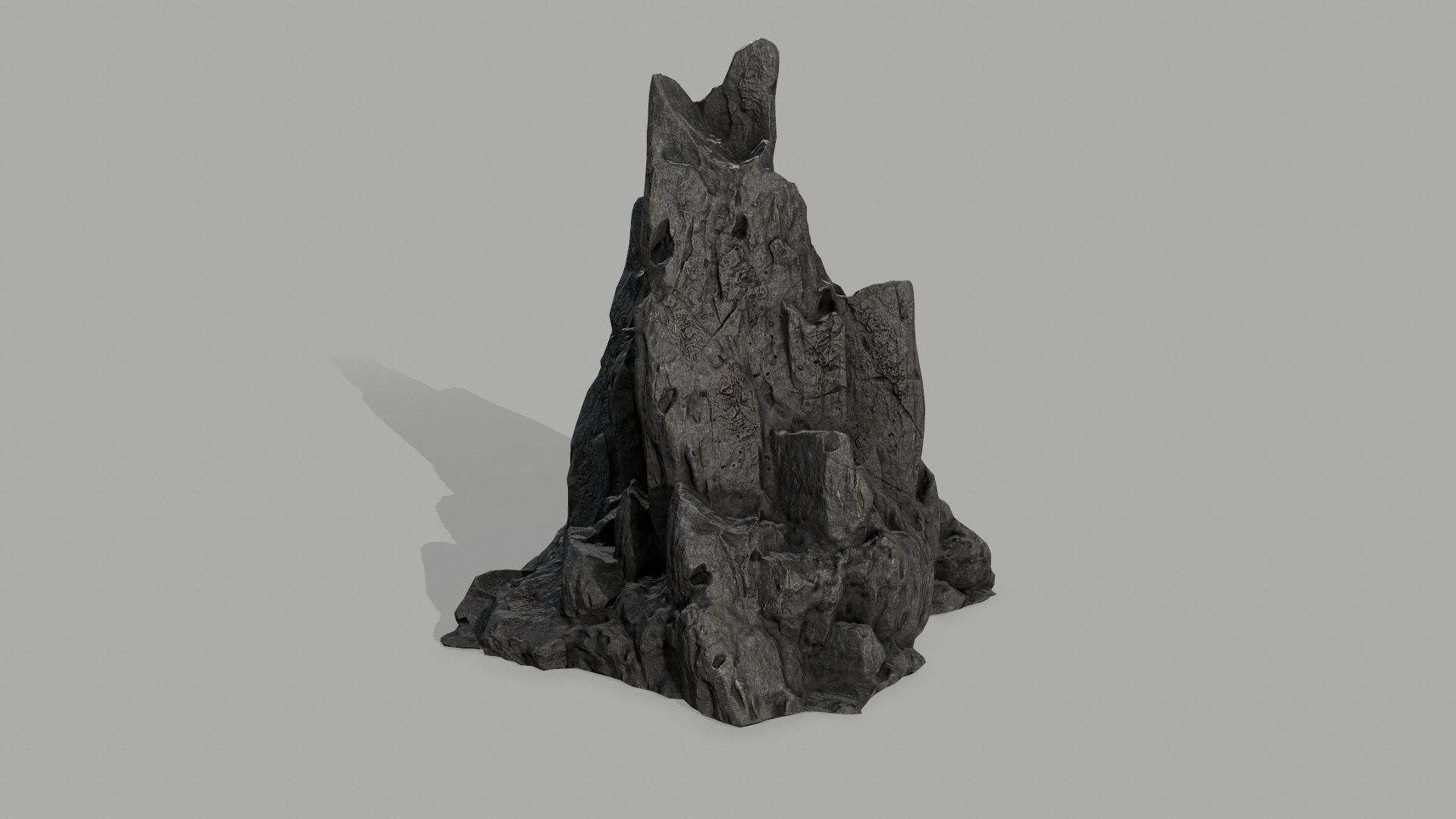 Rock set Low-poly 3D model_7