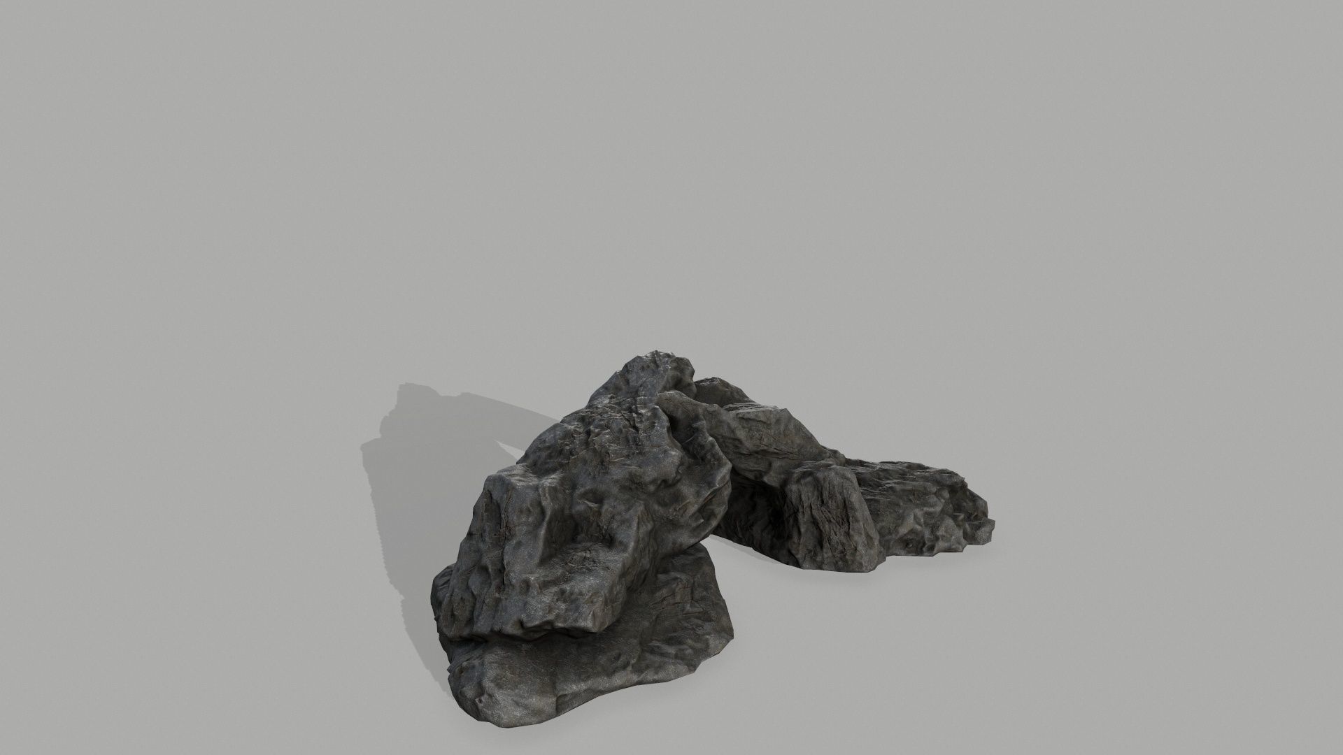 Rock set Low-poly 3D model_12