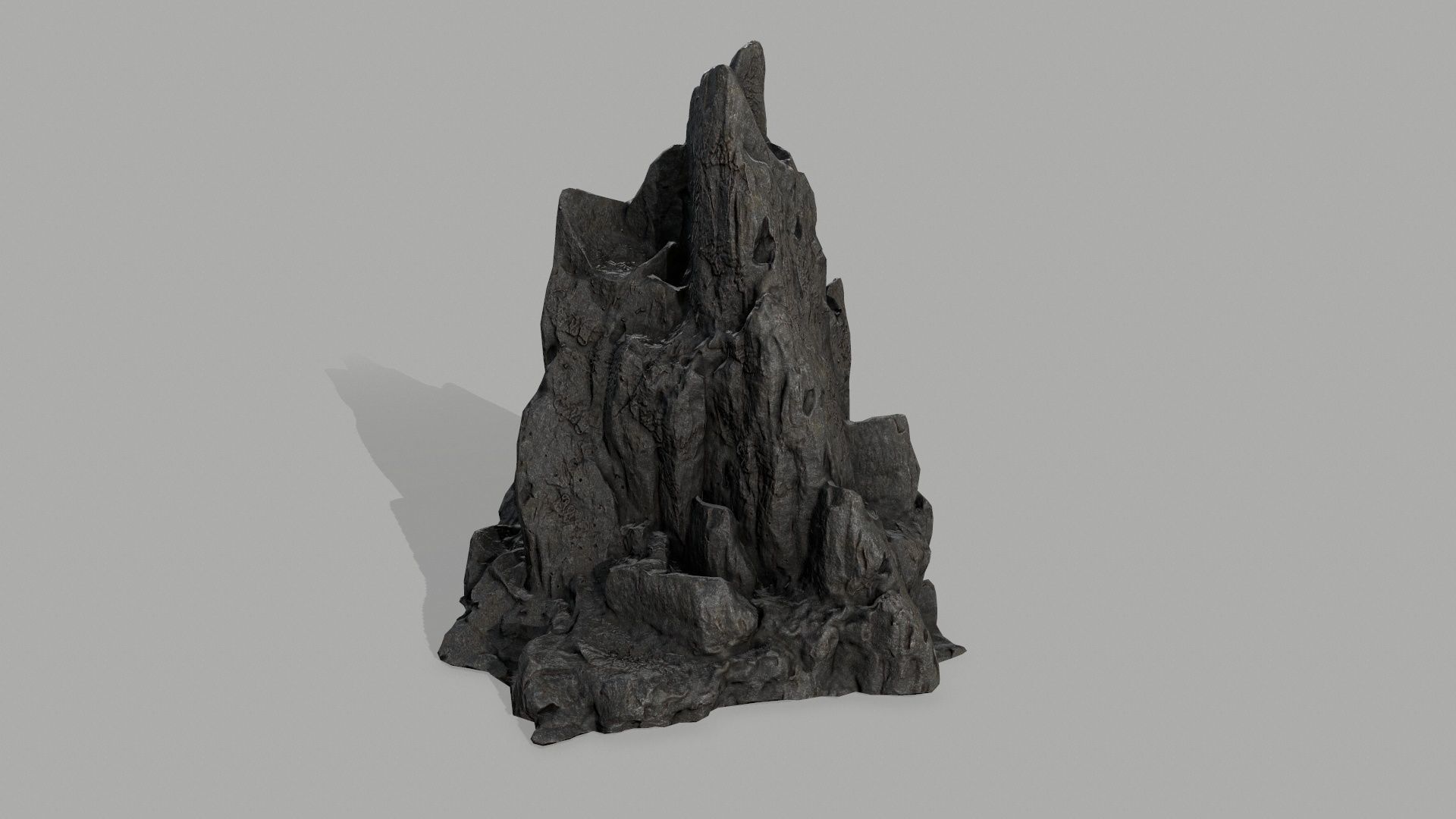 Rock set Low-poly 3D model_8