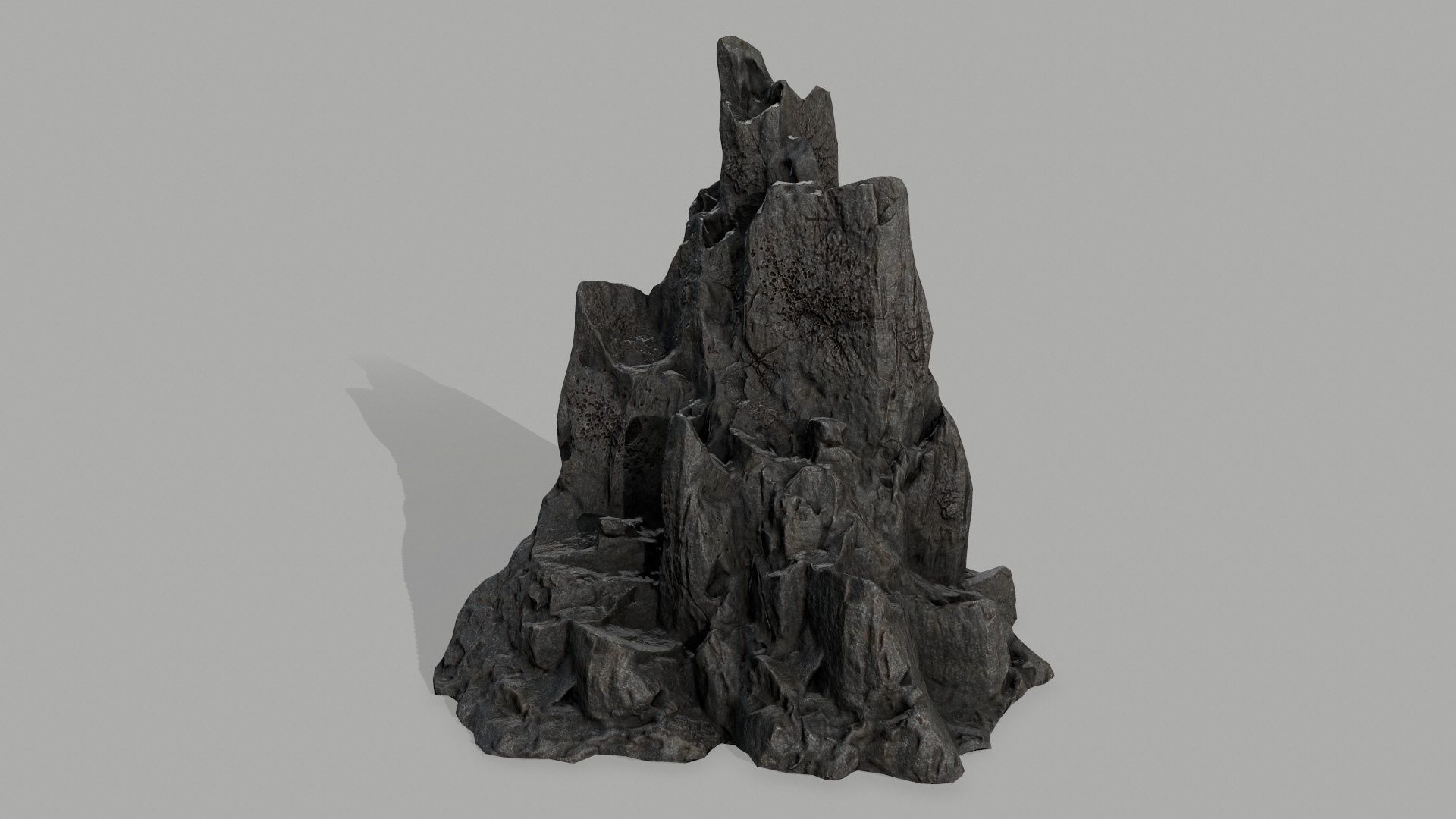 Rock set Low-poly 3D model_2