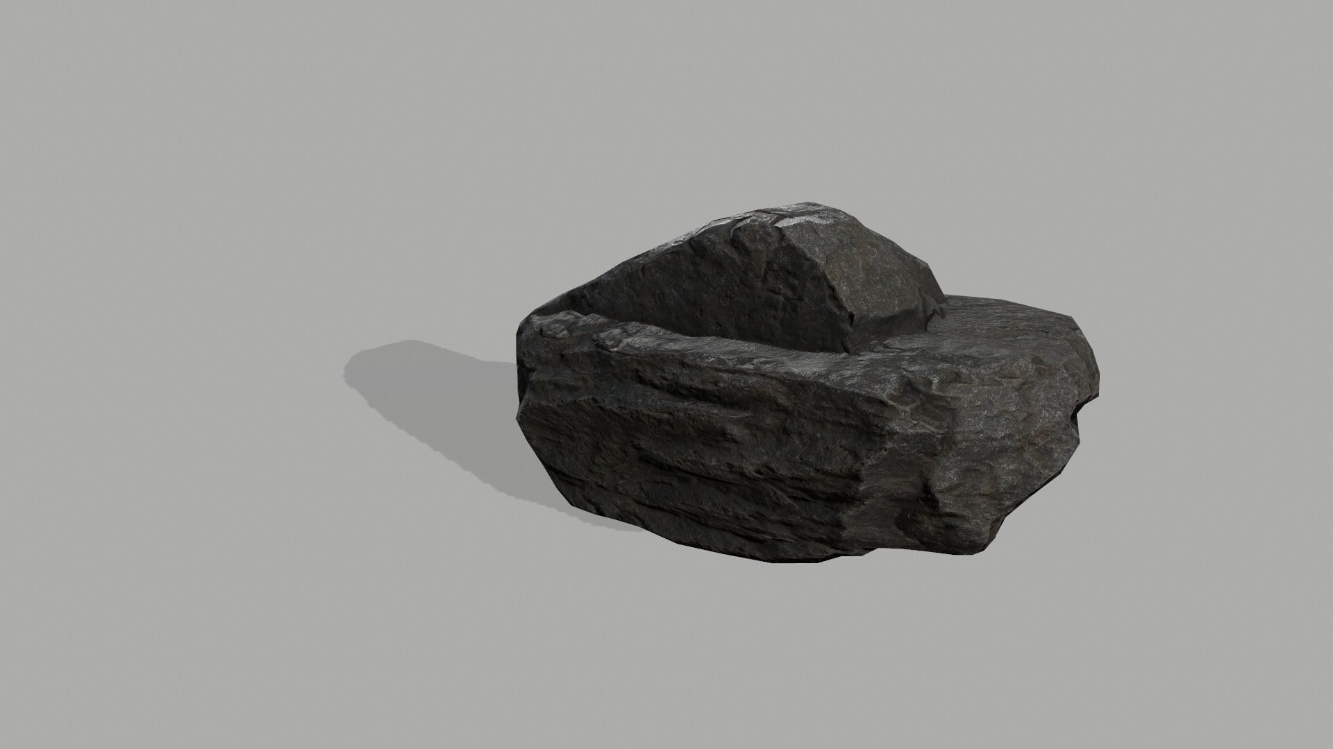 Rock set Low-poly 3D model_23