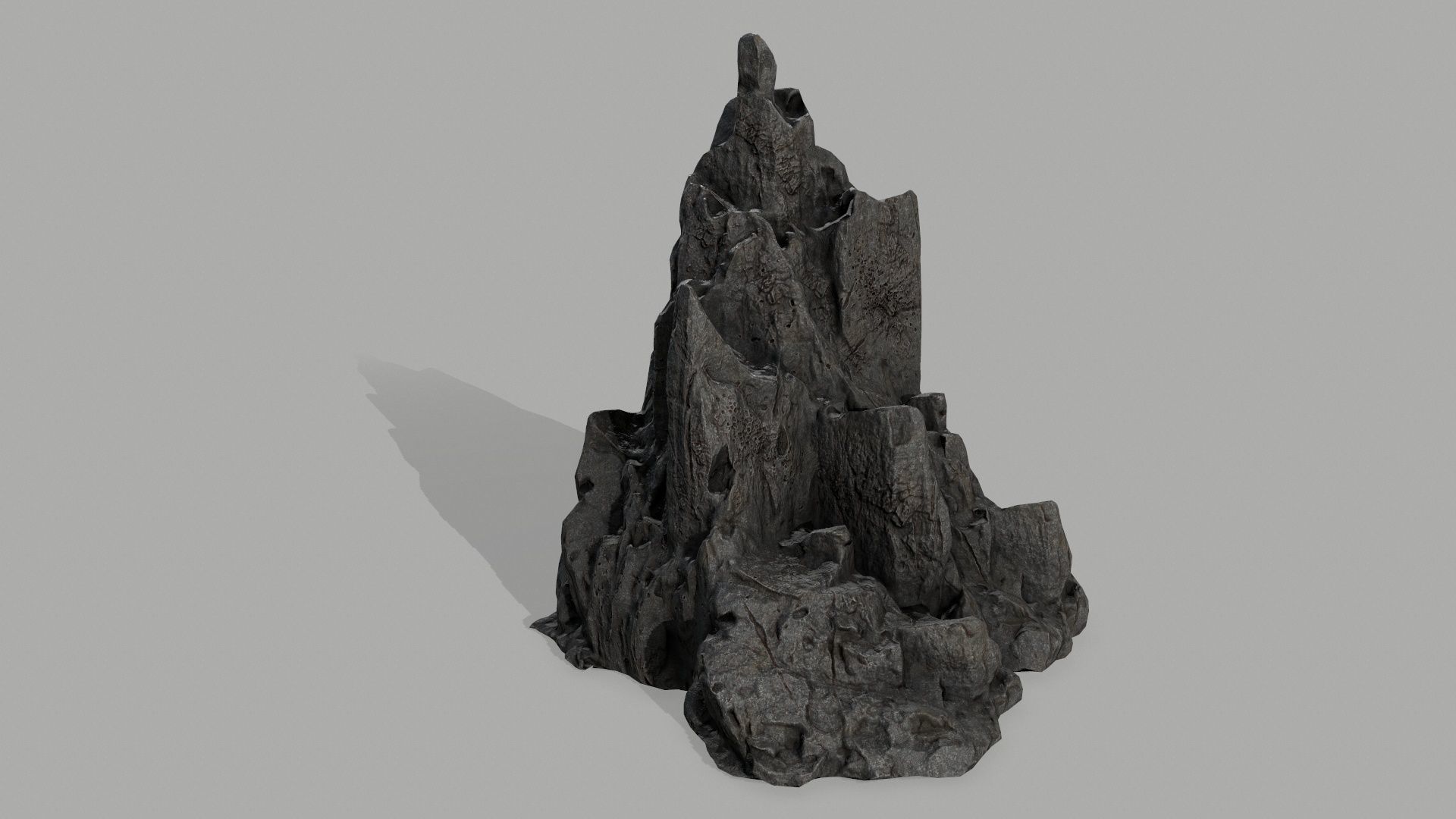 Rock set Low-poly 3D model_4