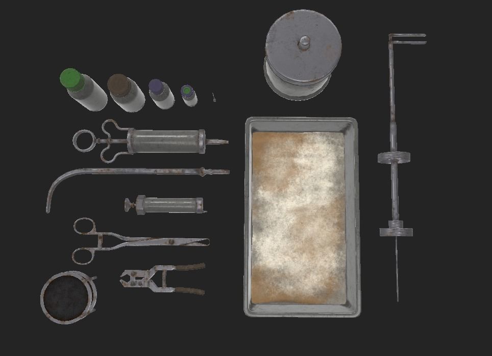 Torture Equipments Low-poly 3D model_4