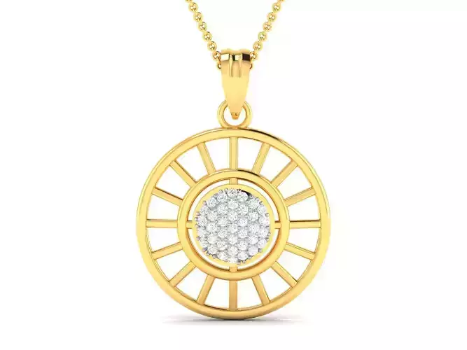 Women pendant 3dm render detail