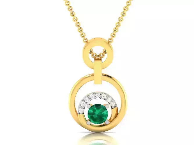 Women pendant 3dm render detail