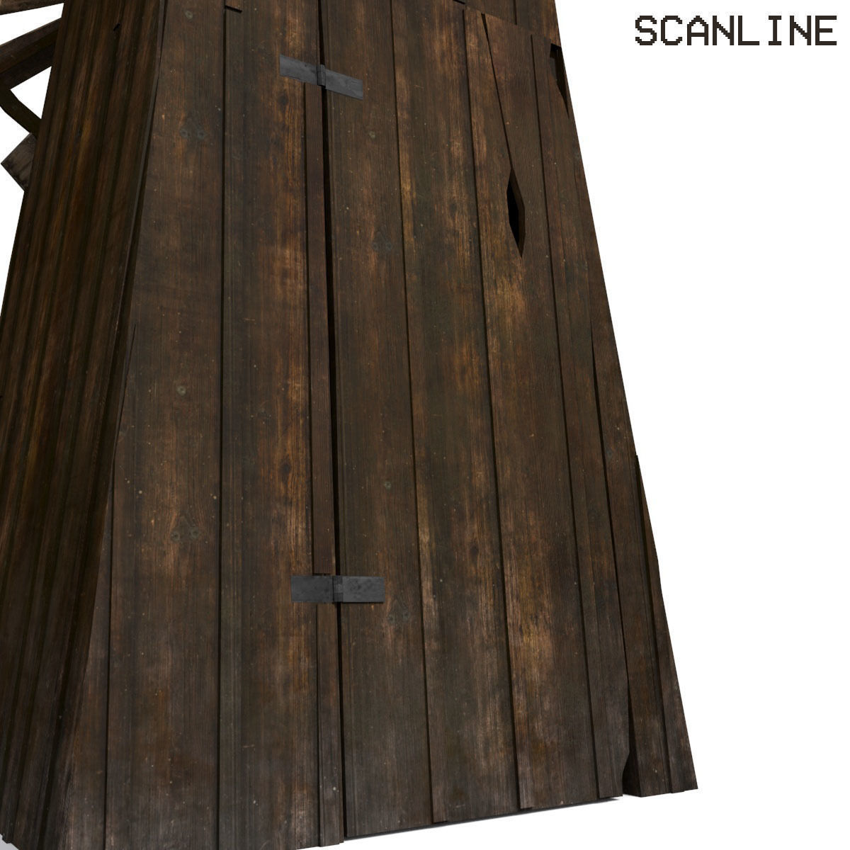 Windmill - Slav Architecture Low-poly 3D model_20