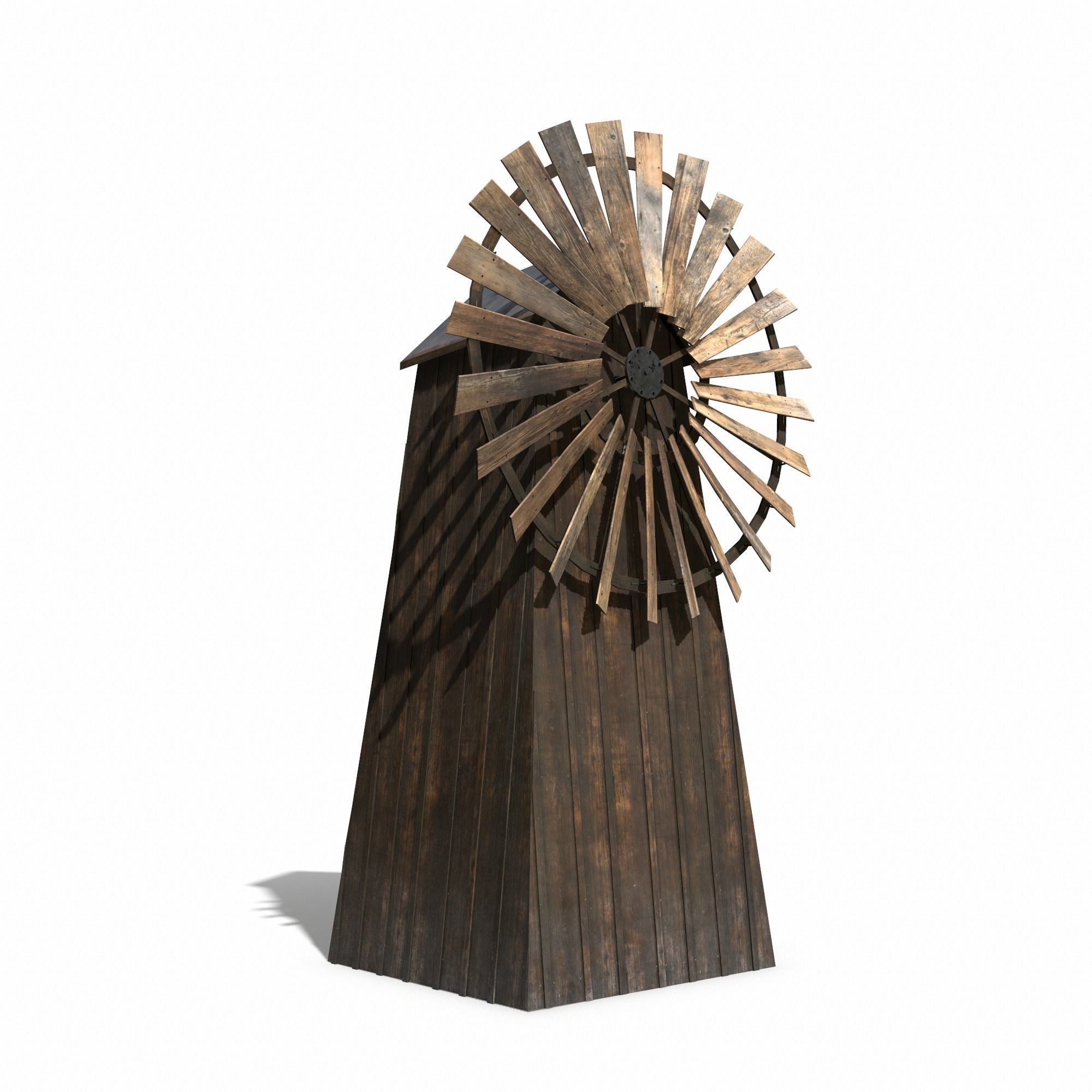Windmill - Slav Architecture Low-poly 3D model_4
