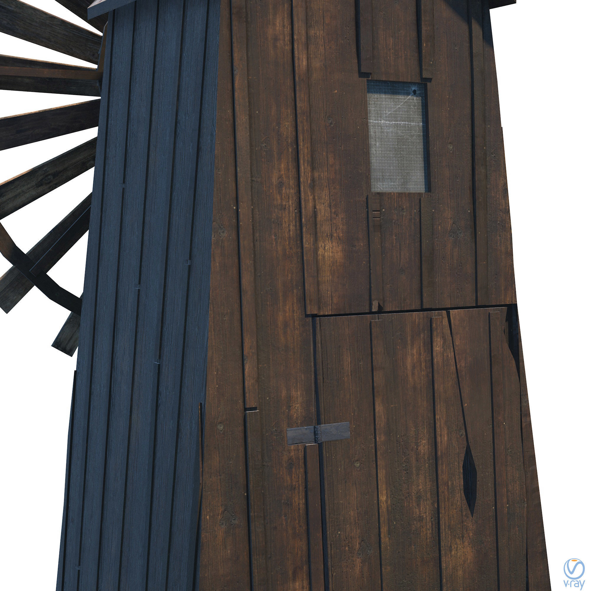 Windmill - Slav Architecture Low-poly 3D model_18