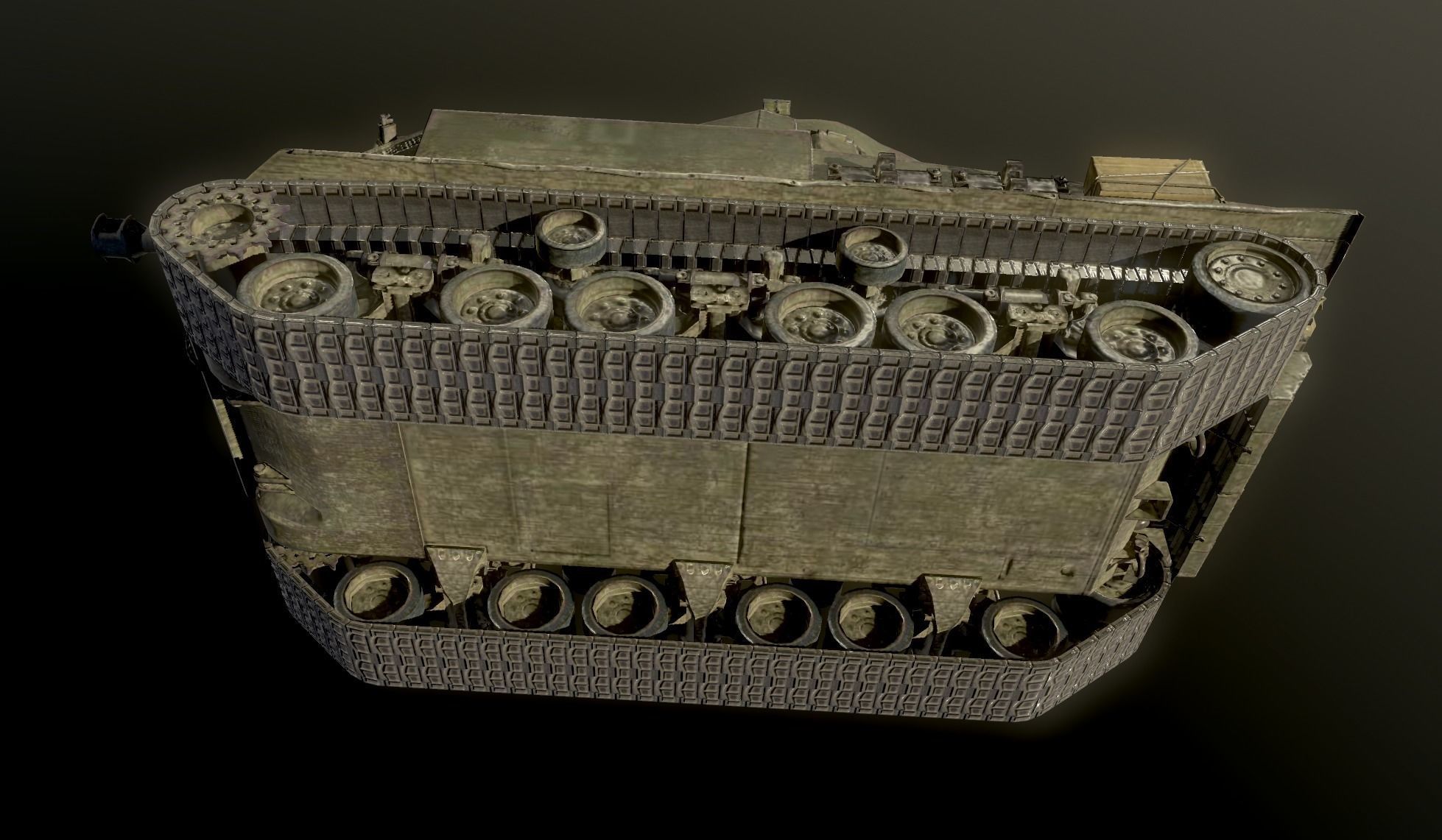 America M4 Sherman Medium Tank USA 3D model_5