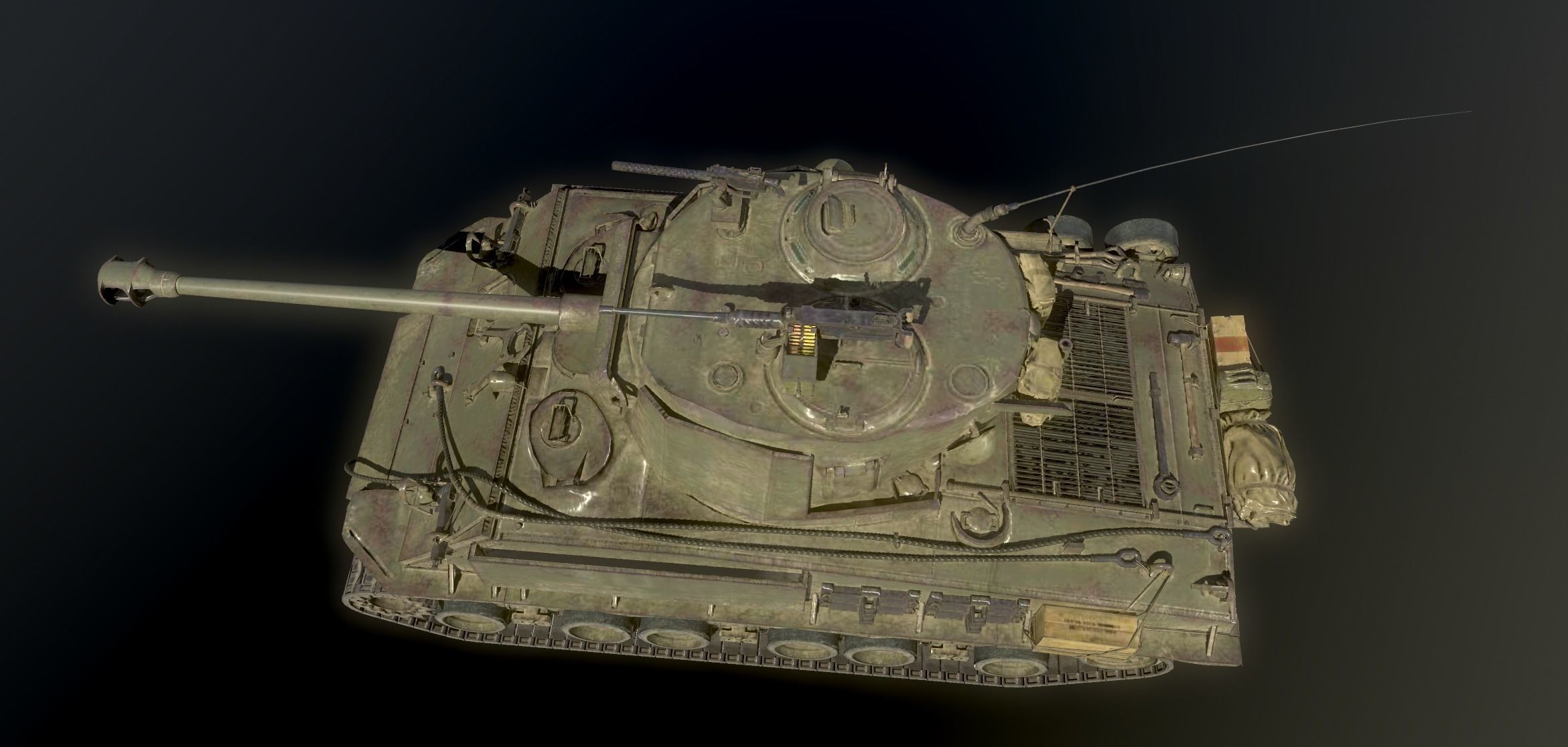 America M4 Sherman Medium Tank USA 3D model_4