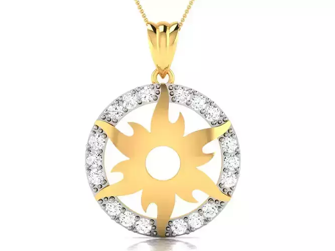 Women pendant 3dm render detail