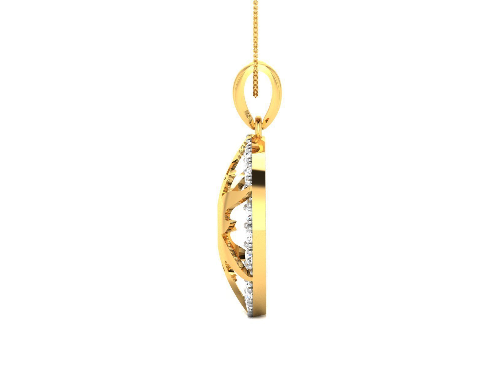 Women pendant 3dm render detail 3D print model_5