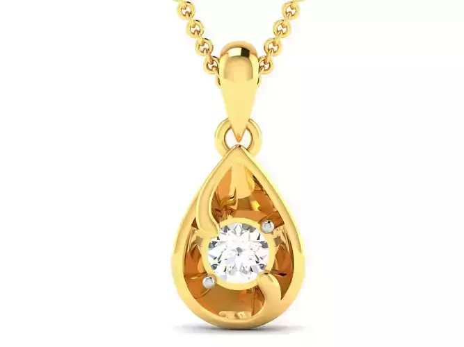 Women pendant 3dm render detail