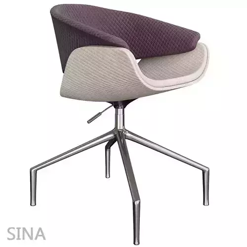 B-B Italia Project SINA Armchair 3d model Low-poly 3D model