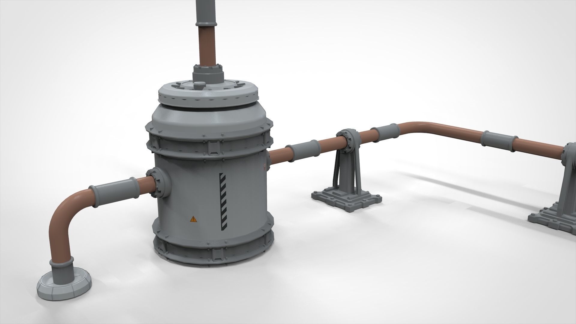 sci-fi Architecture kitbash 11 3D model_23