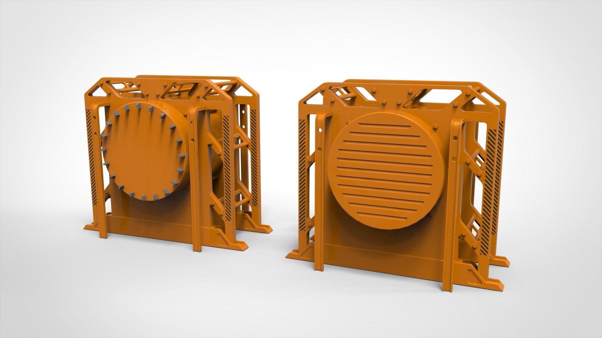 sci-fi Architecture kitbash 11 3D model_9