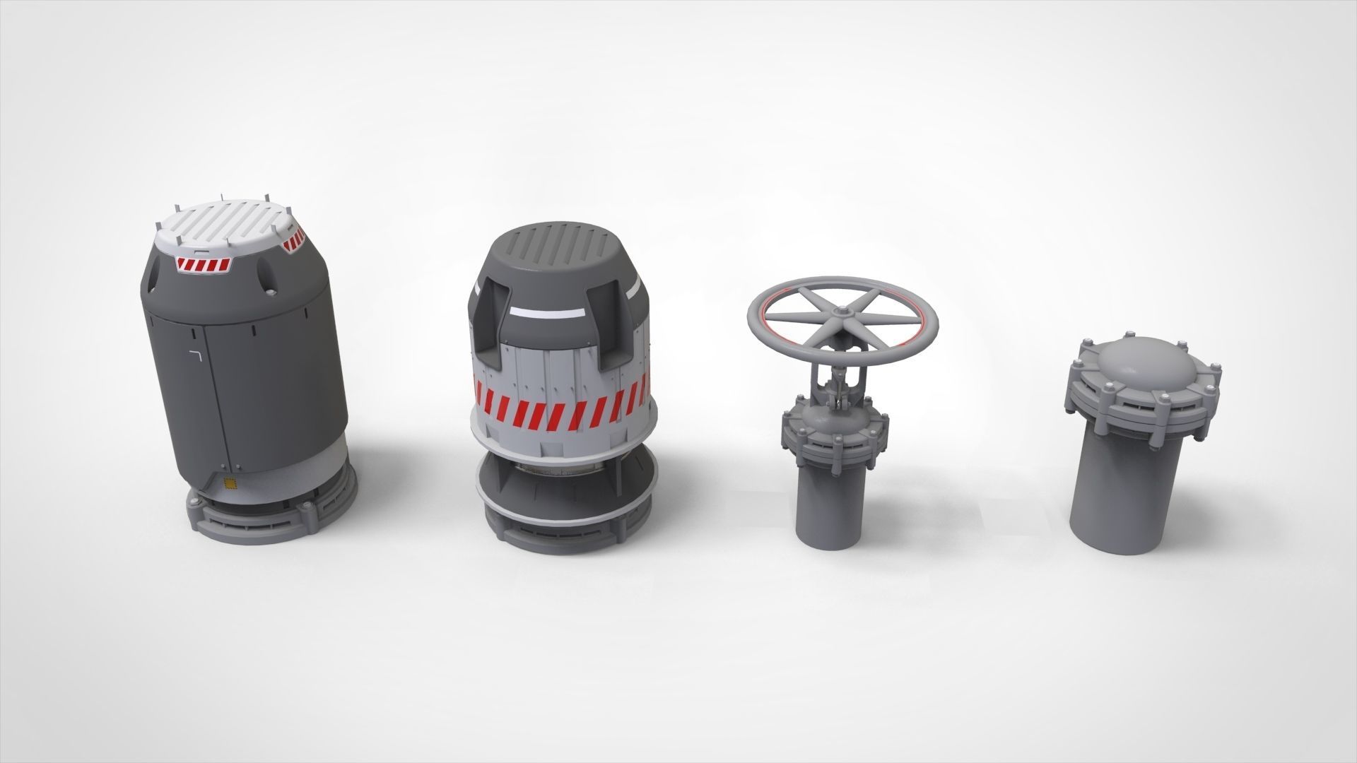 sci-fi Architecture kitbash 11 3D model_5