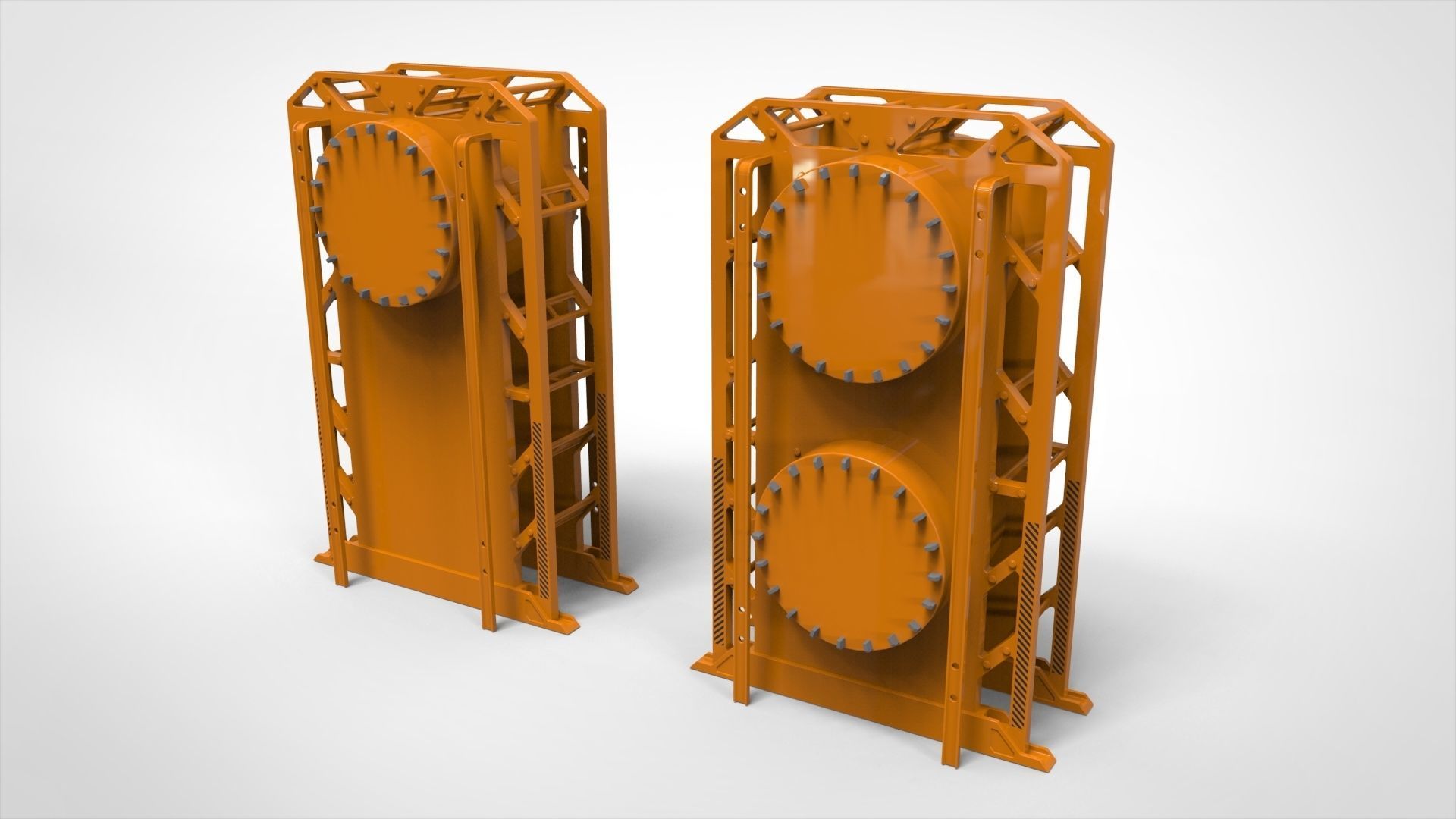 sci-fi Architecture kitbash 11 3D model_8