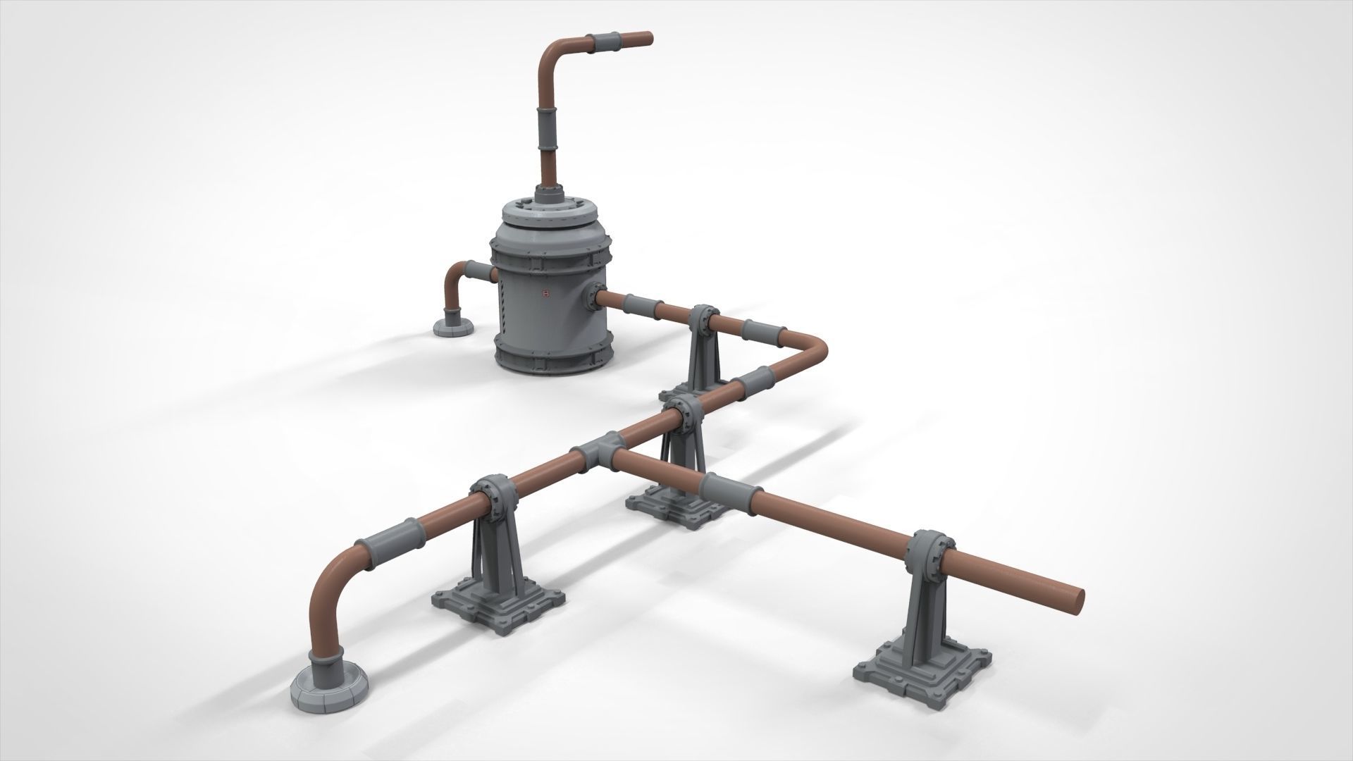 sci-fi Architecture kitbash 11 3D model_21