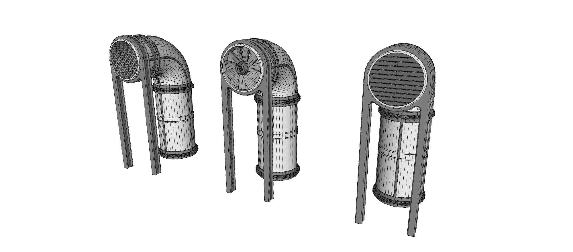 sci-fi Architecture kitbash 11 3D model_29