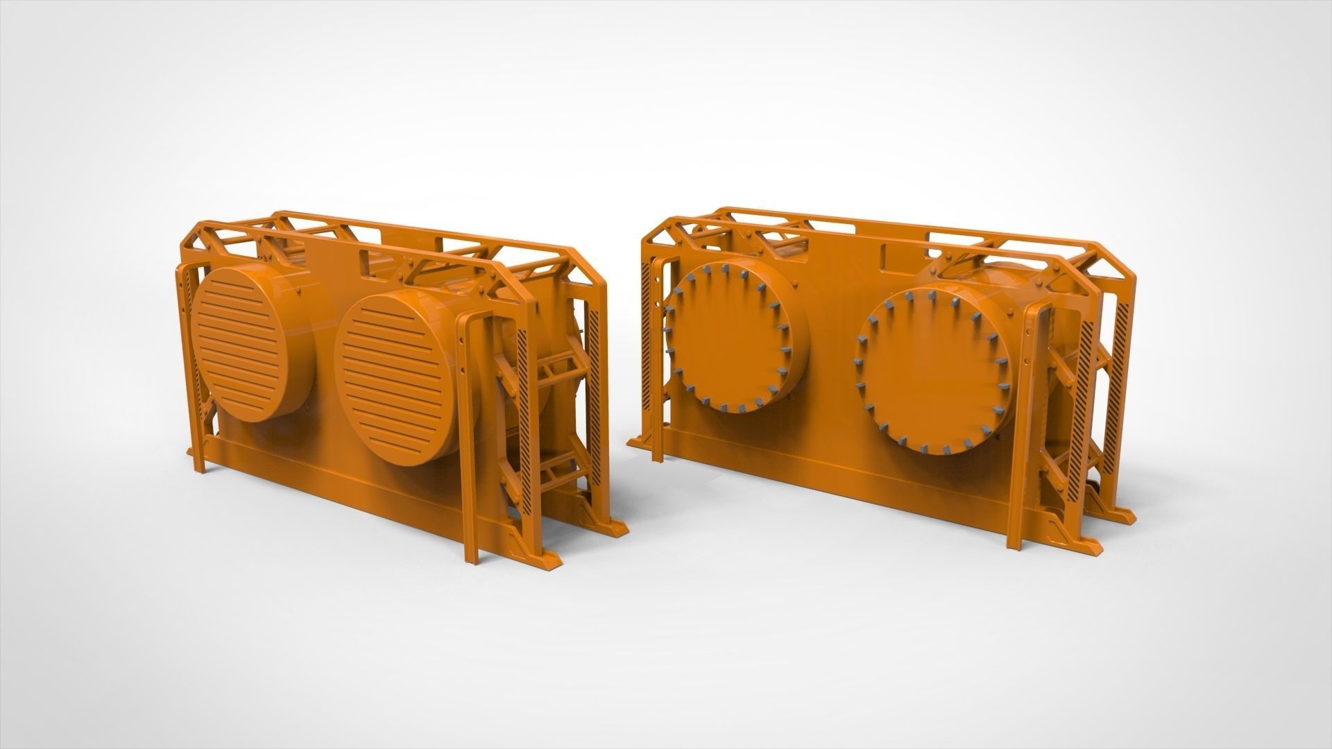 sci-fi Architecture kitbash 11 3D model_7