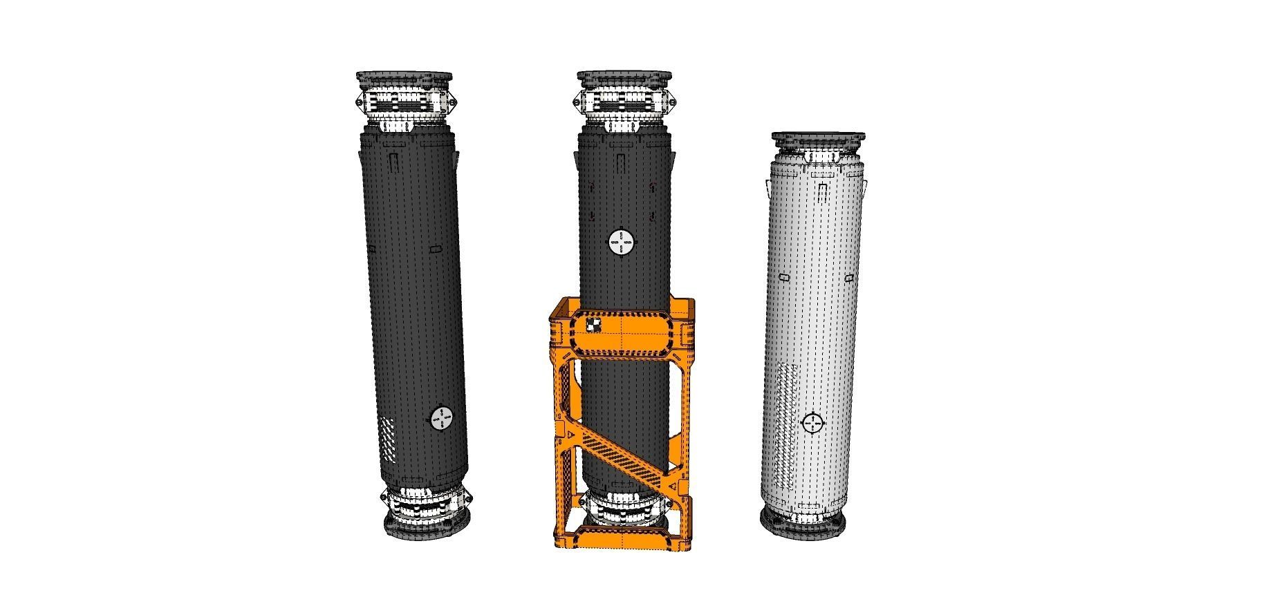 sci-fi Architecture kitbash 11 3D model_24