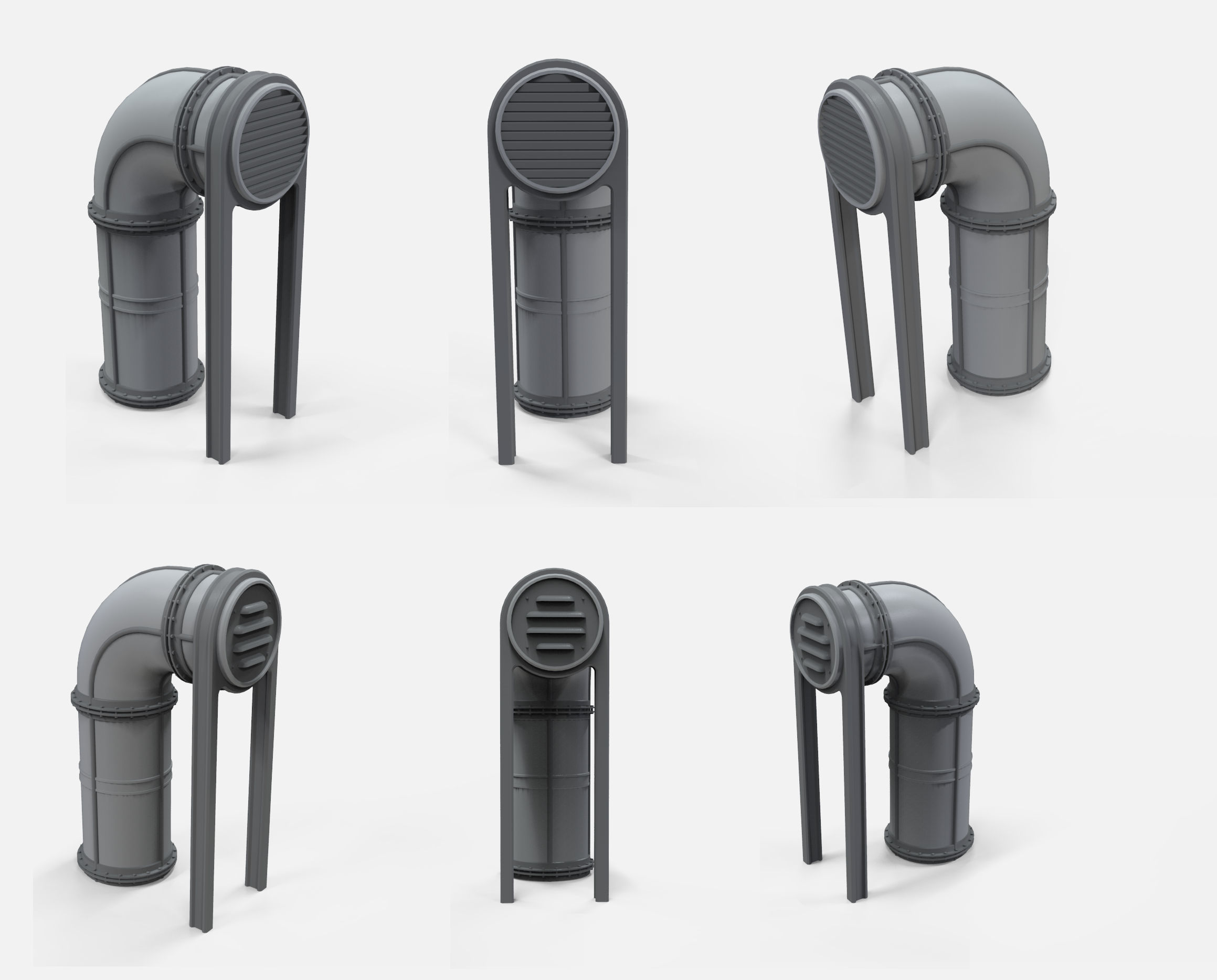 sci-fi Architecture kitbash 11 3D model_18