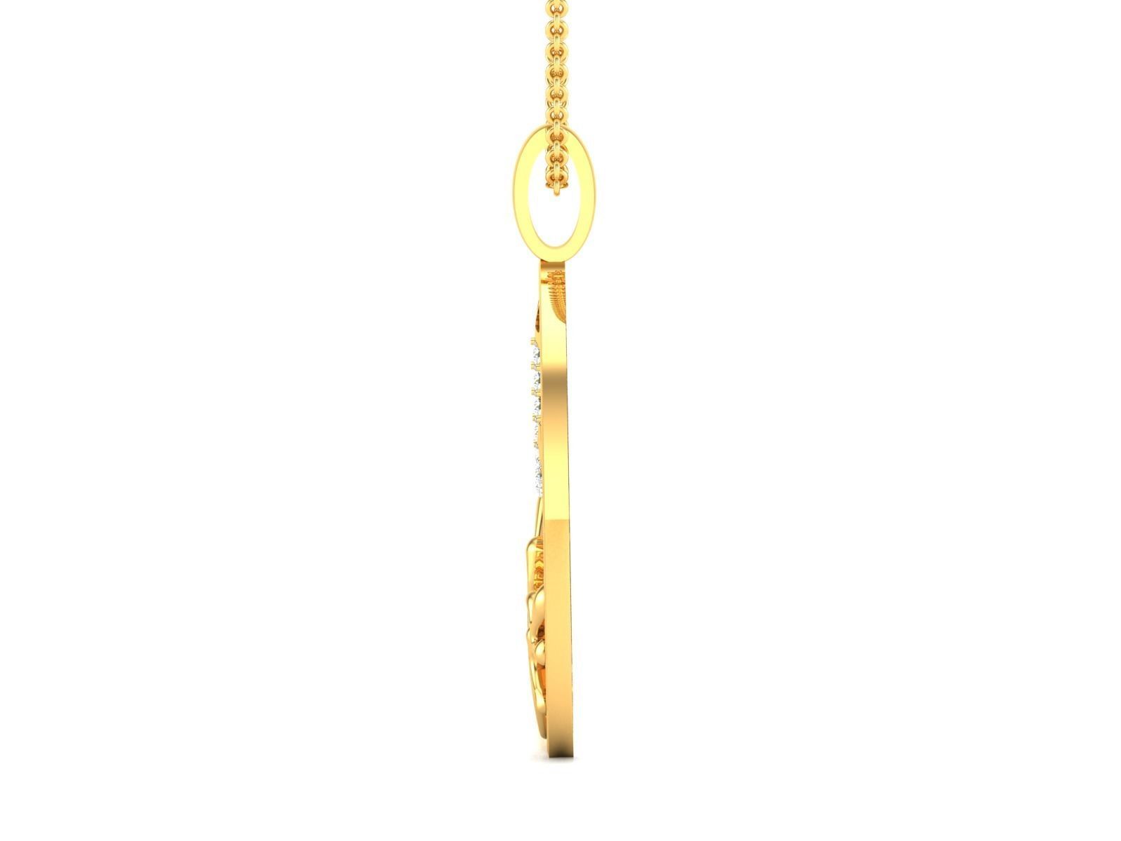 Women pendant 3dm render detail 3D print model_4