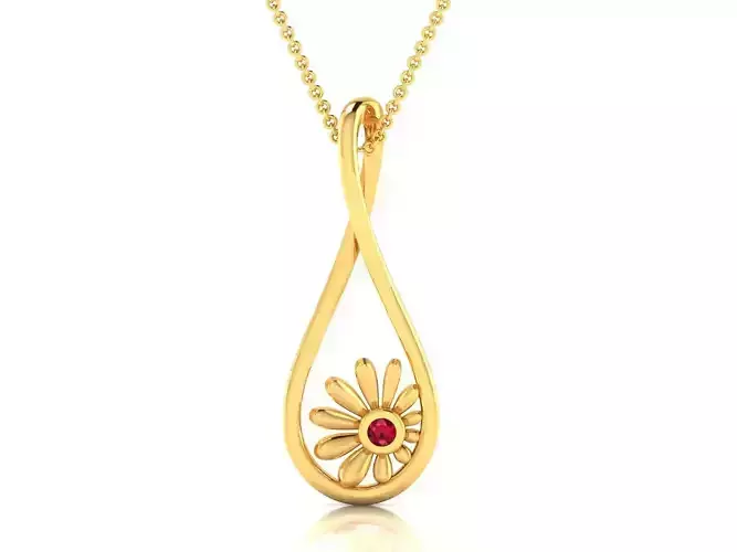 Women pendant 3dm render detail