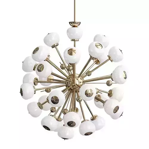 Italian saarinen spherical chandelier