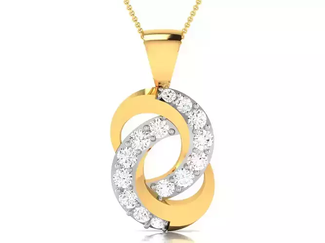 Women pendant 3dm render detail