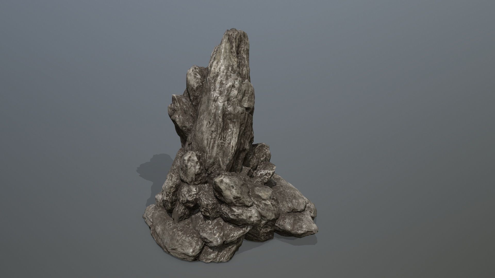 Rock Set Low-poly 3D model_5