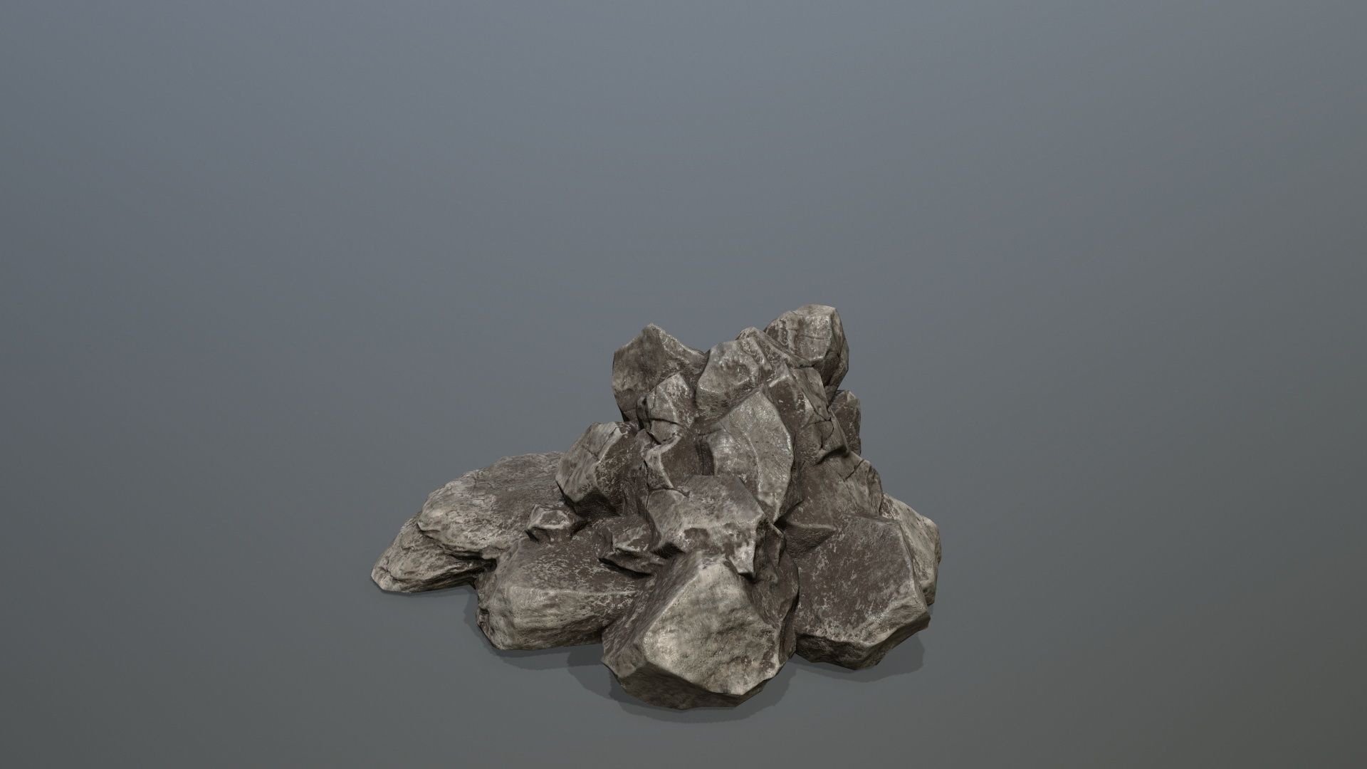 Rock Set Low-poly 3D model_15