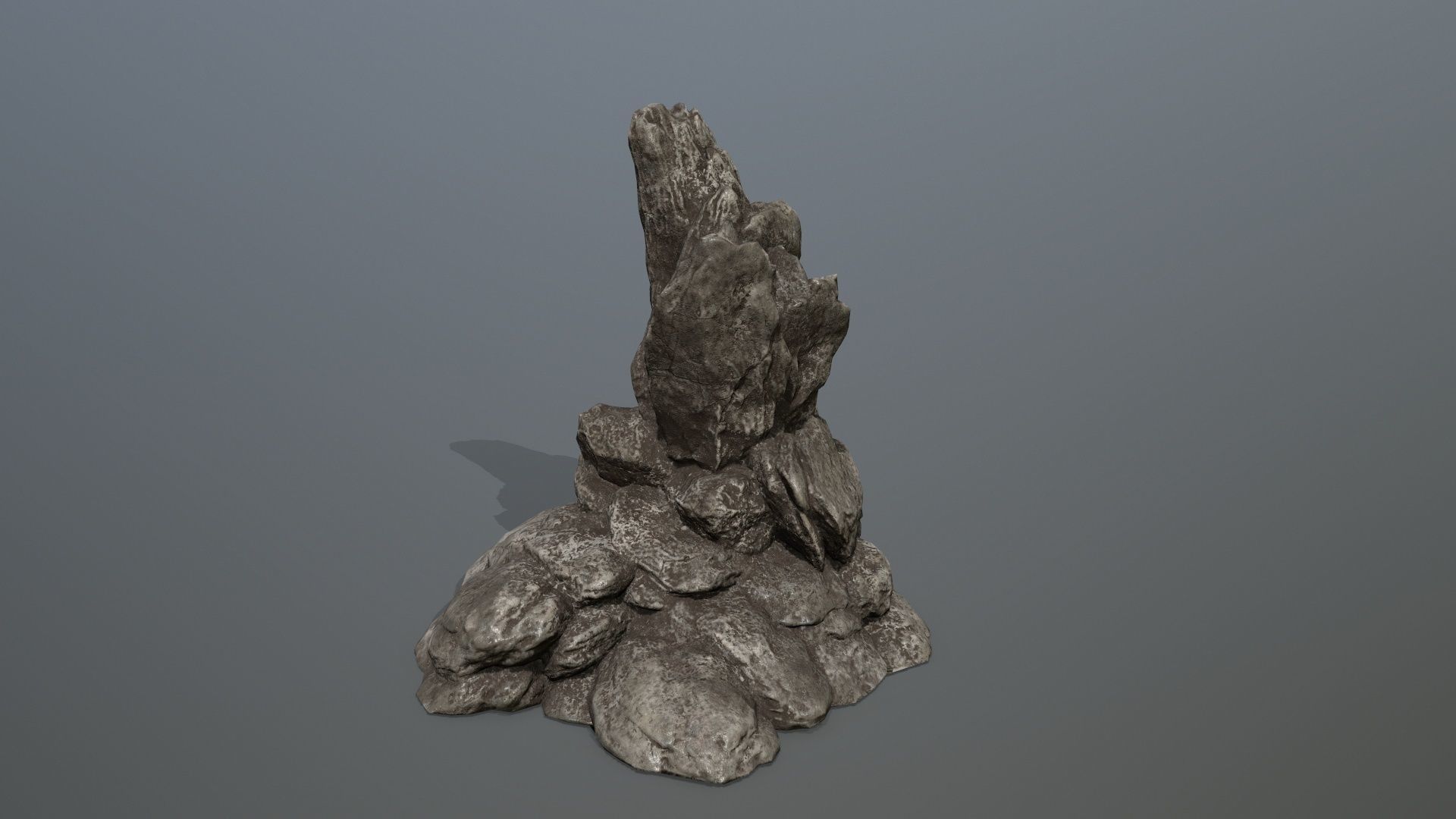 Rock Set Low-poly 3D model_8