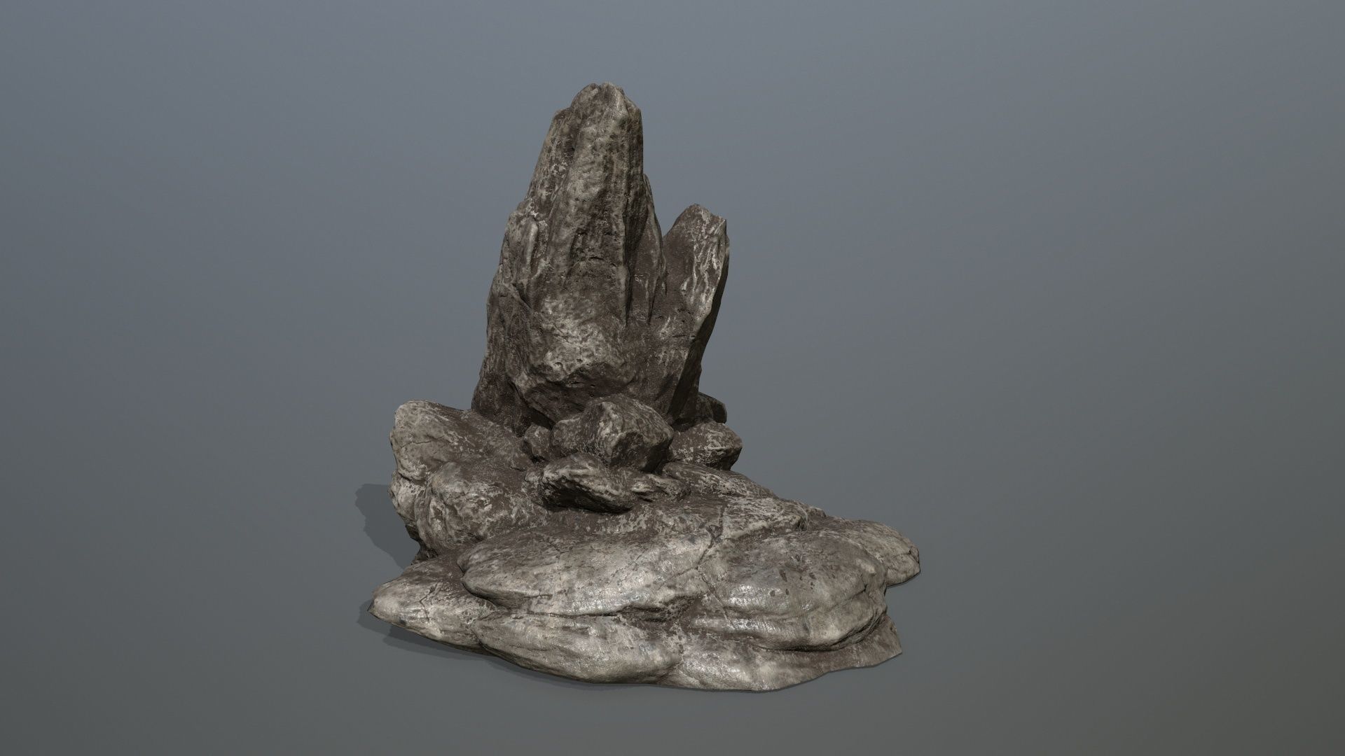 Rock Set Low-poly 3D model_3