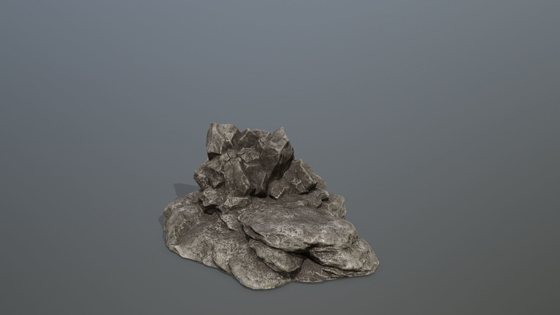Rock Set Low-poly 3D model_10