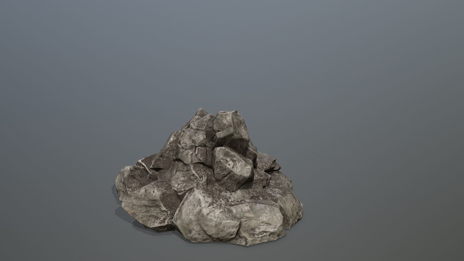 Rock Set Low-poly 3D model_13