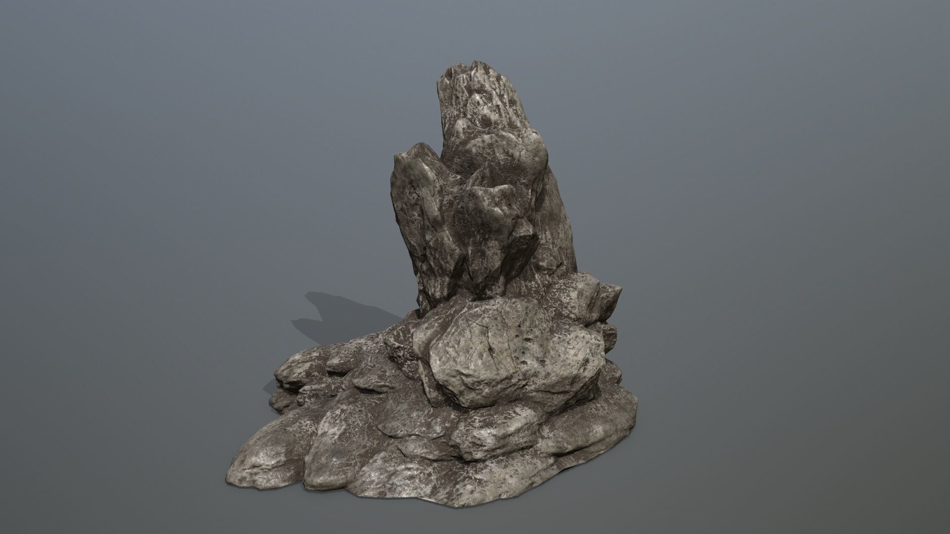 Rock Set Low-poly 3D model_7
