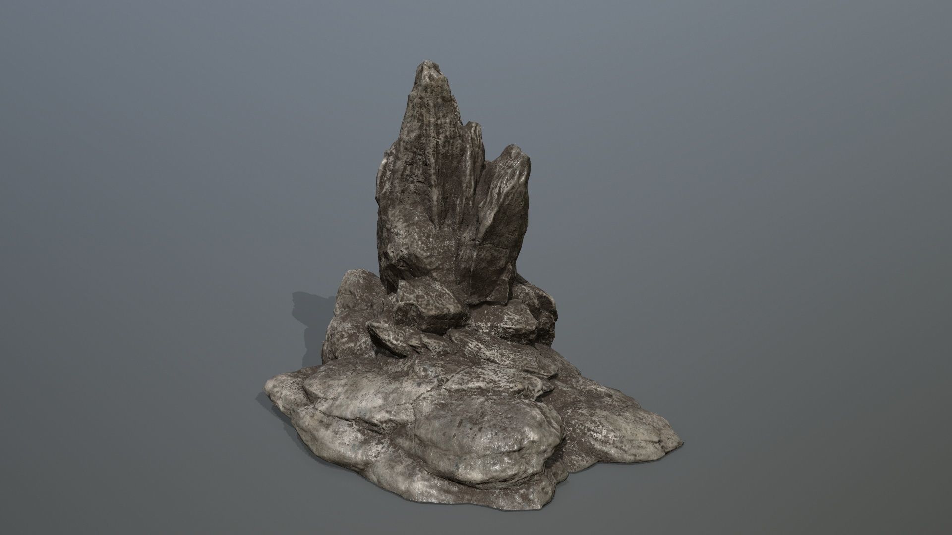 Rock Set Low-poly 3D model_2