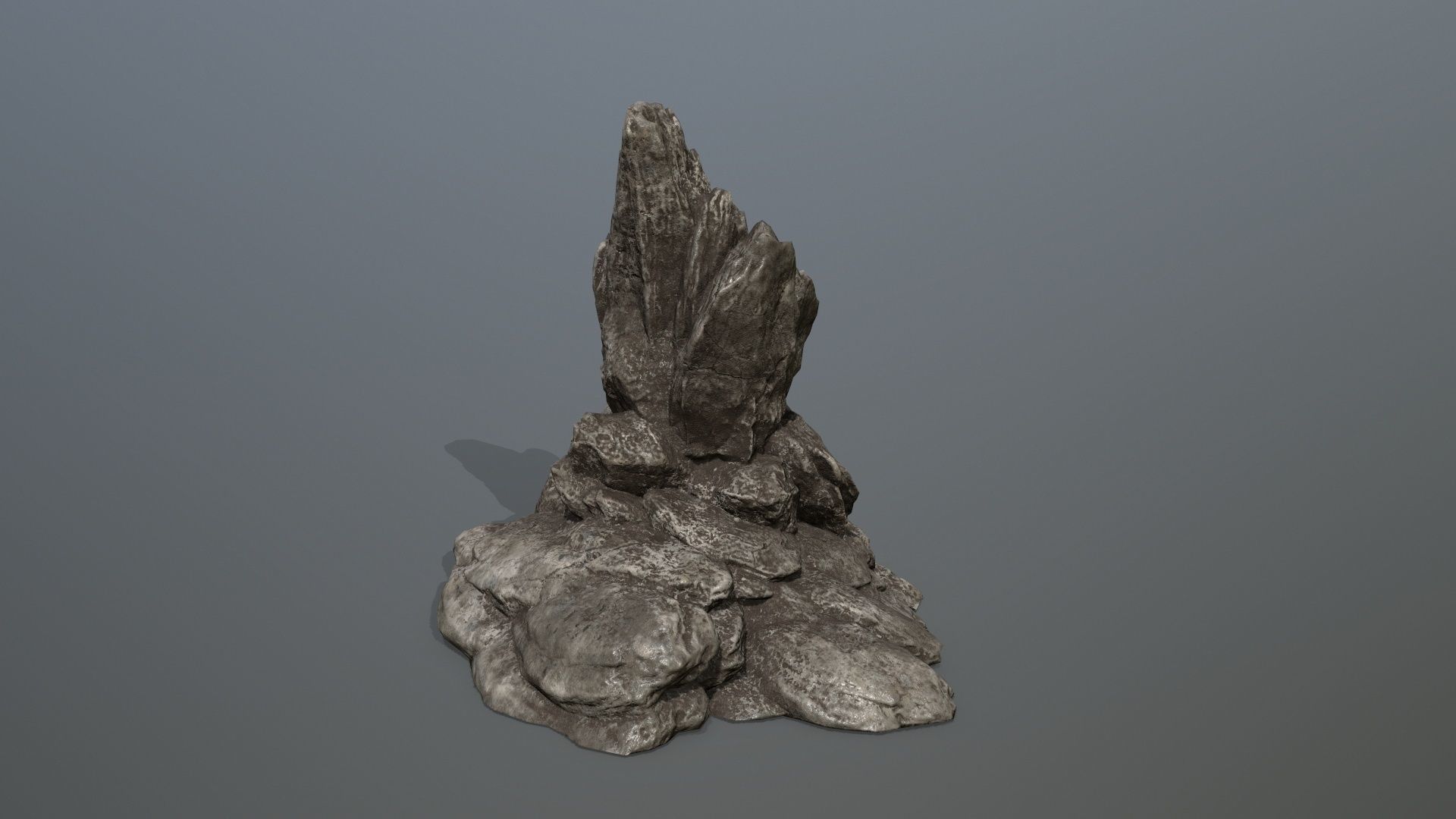 Rock Set Low-poly 3D model_9