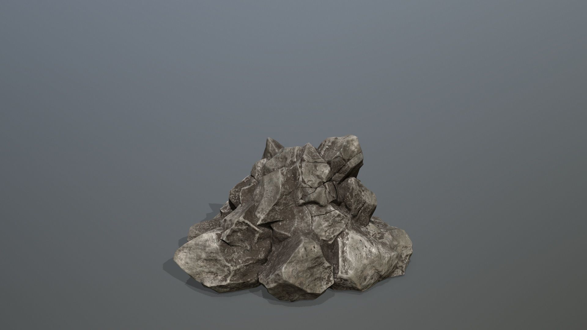 Rock Set Low-poly 3D model_14