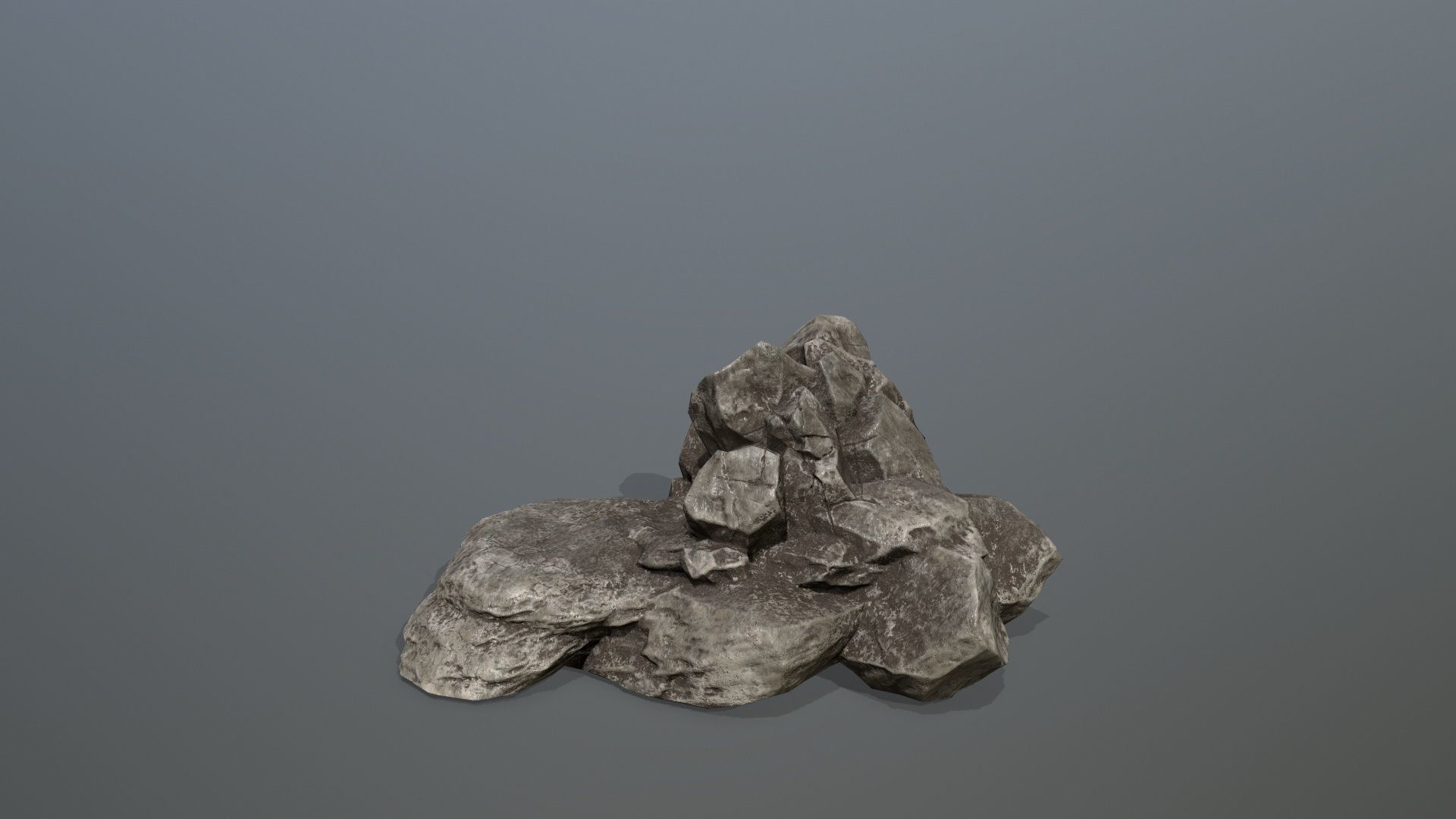 Rock Set Low-poly 3D model_16
