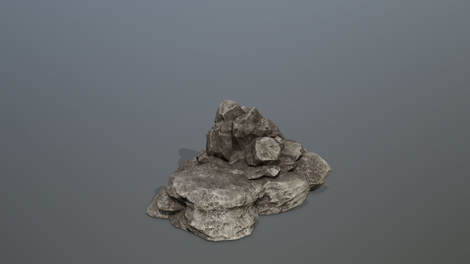 Rock Set Low-poly 3D model_17