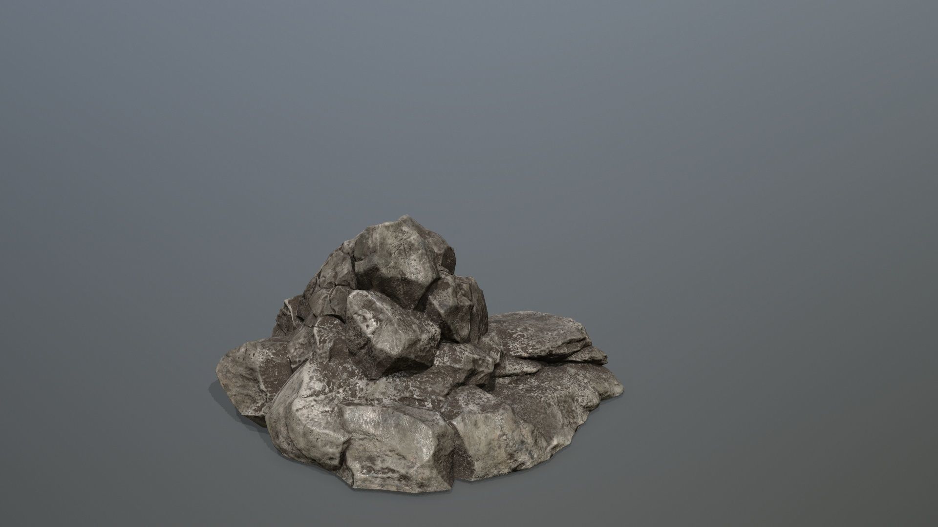 Rock Set Low-poly 3D model_12