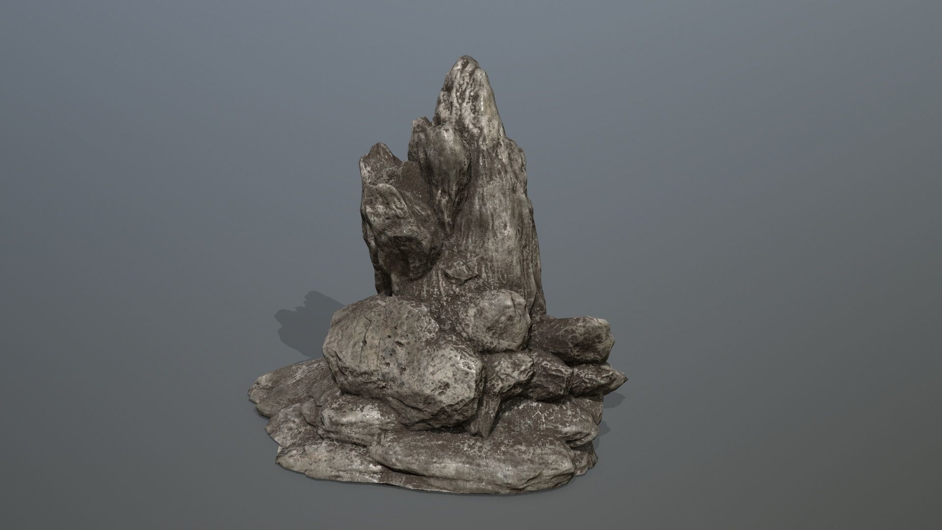 Rock Set Low-poly 3D model_6