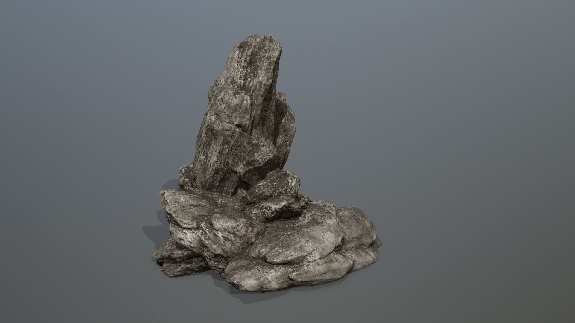 Rock Set Low-poly 3D model_4