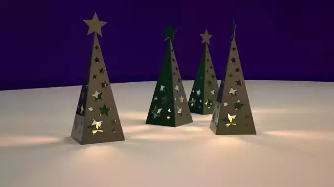 christmas lantern triangular